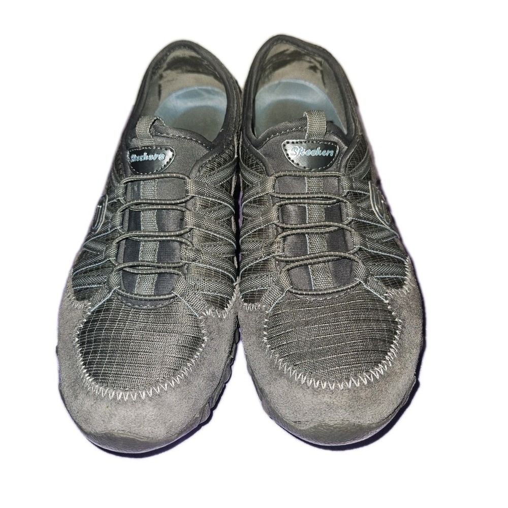 Skechers Slip on Shoes Women's Size 7.5 Black Sneakers 21139 Pre-owned
